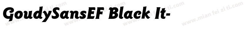 GoudySansEF Black It字体转换
